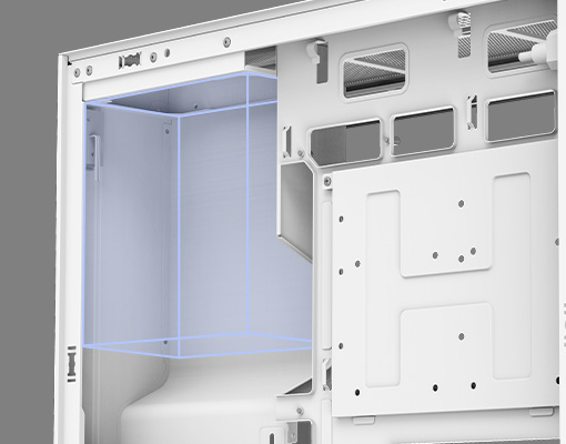 Top-mounted PSU Compartment