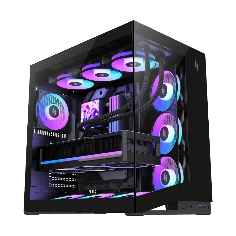 XERON NEX C56 case with vertical GPU option