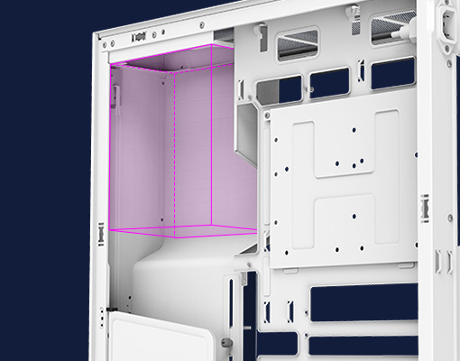 Top-mounted PSU Compartment