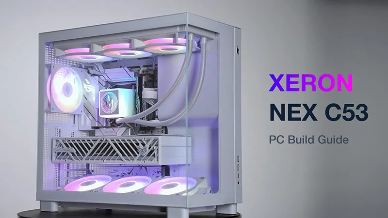 【NEX C53】 A White Case Makes Every Build Look Better.